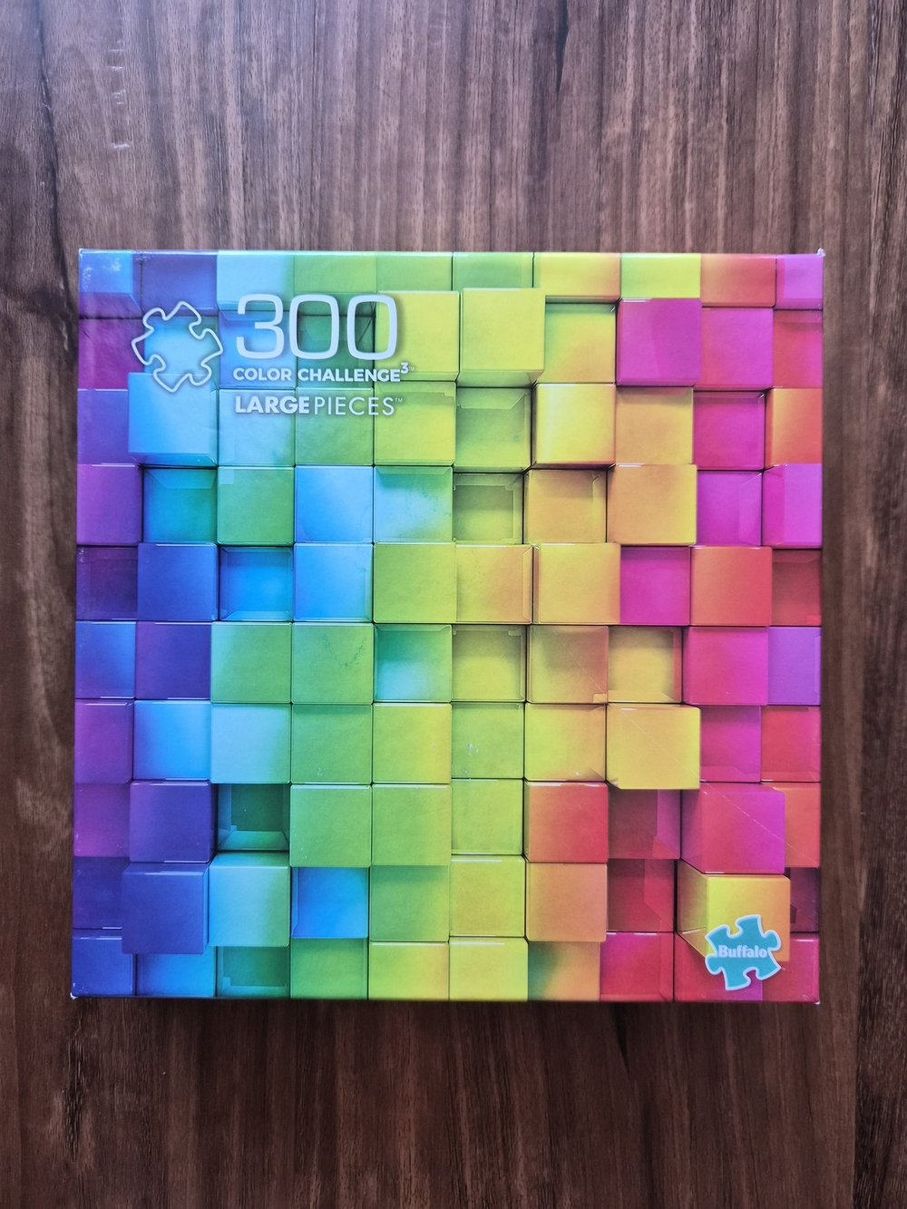 Buffalo Games Cube Rainbow Blocks Puzzle